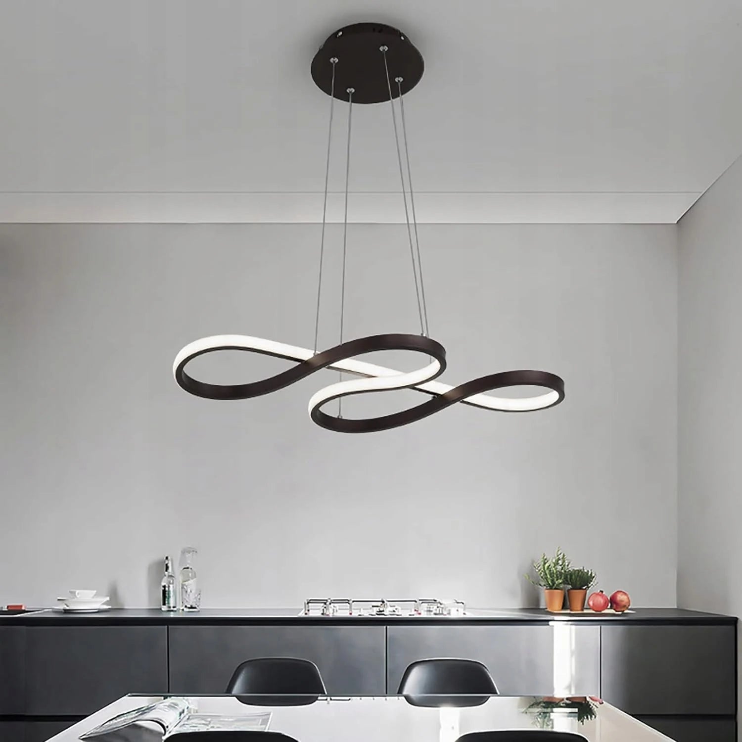 Luz Colgante Negra Hlights