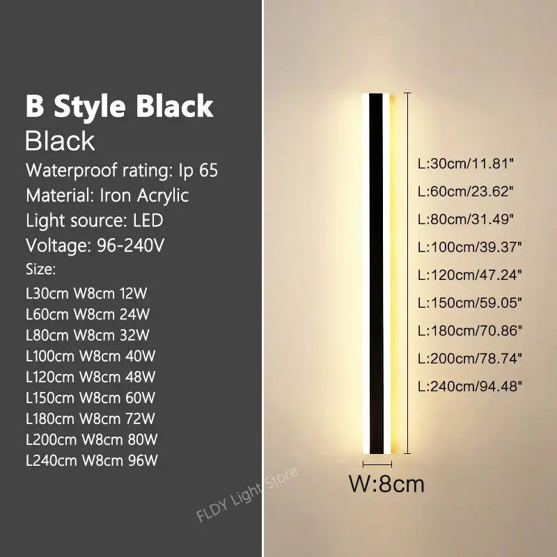 Lámparas Minimalistas de Jardín TM My Store